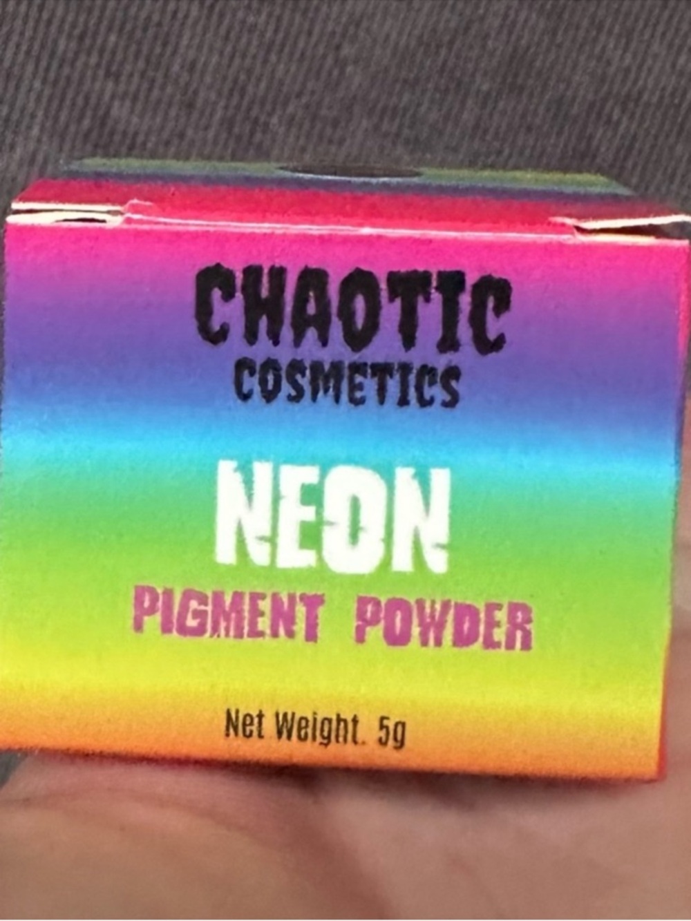 New neon yellow pigment powder eyeshadow